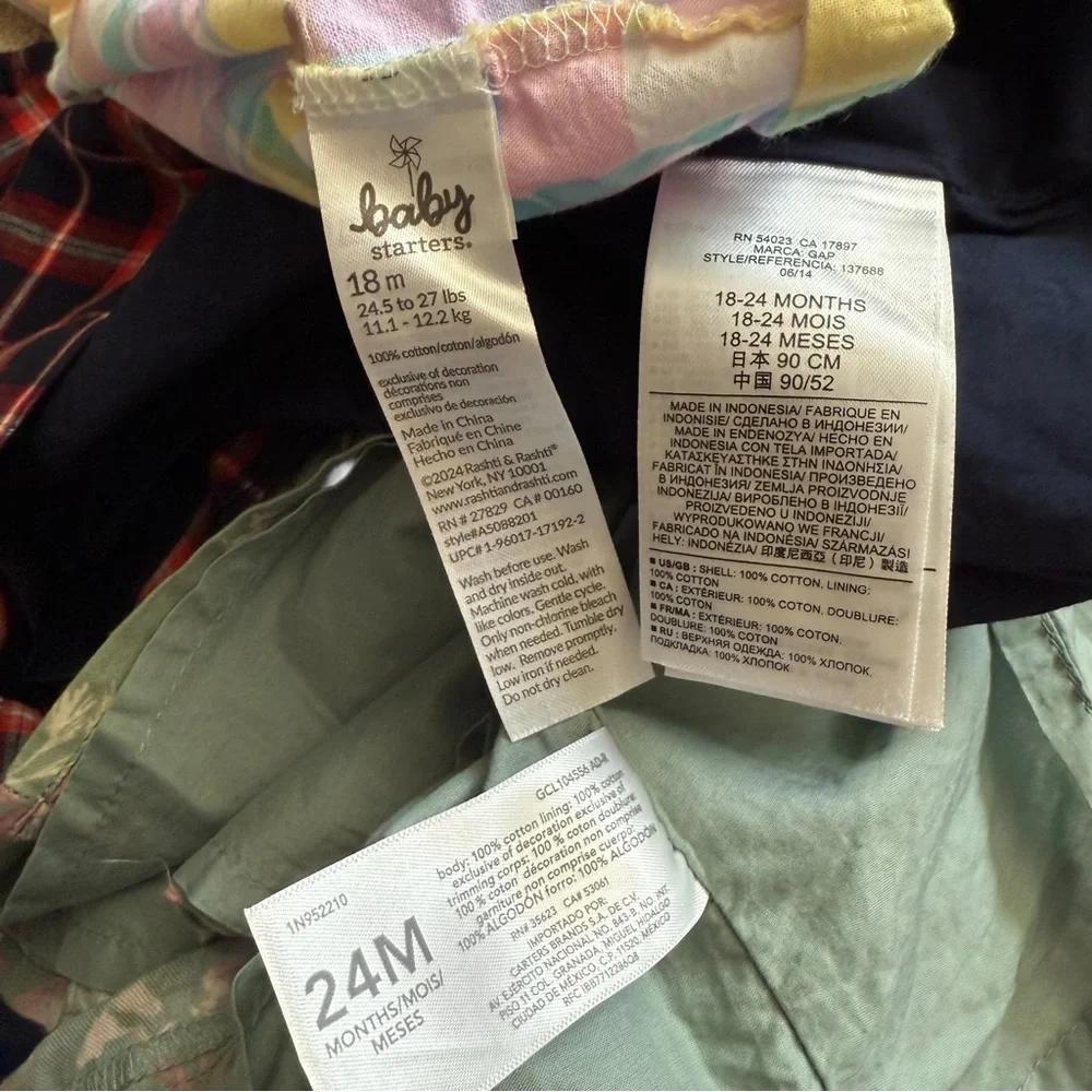 Lot of 3,GAP Baby B’Gosh,Little Starter Bundle Dress